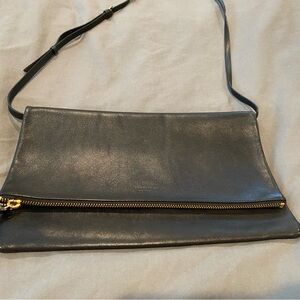 Elegant Black Leather Crossbody Bag